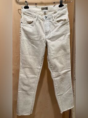 Kut from the Kloth Reese High Rise Ankle Straight with Metallic Finish Size 4